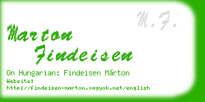 marton findeisen business card